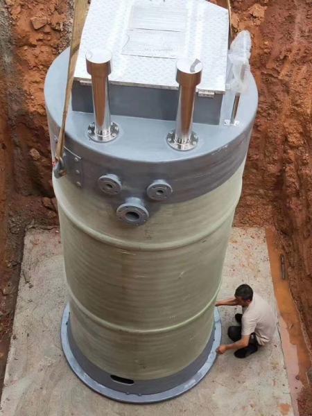 新疆峨眉山一体化提升泵安装